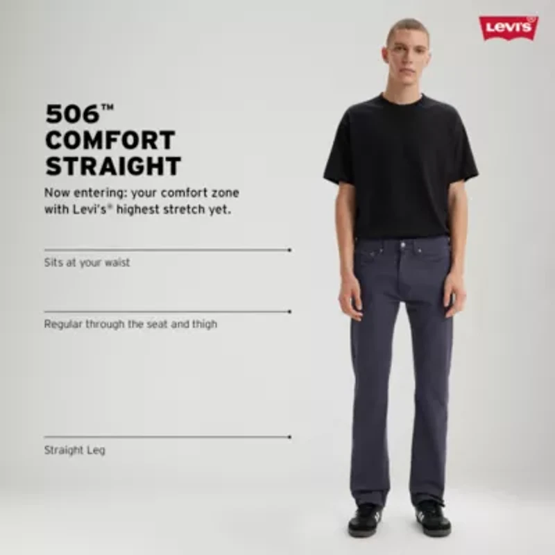 Levi's Mens 506 Stretch Fabric Straight Leg Jean