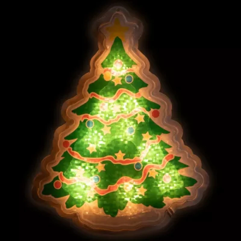 Northlight 12.5in Prelit Tree Christmas Window Decor