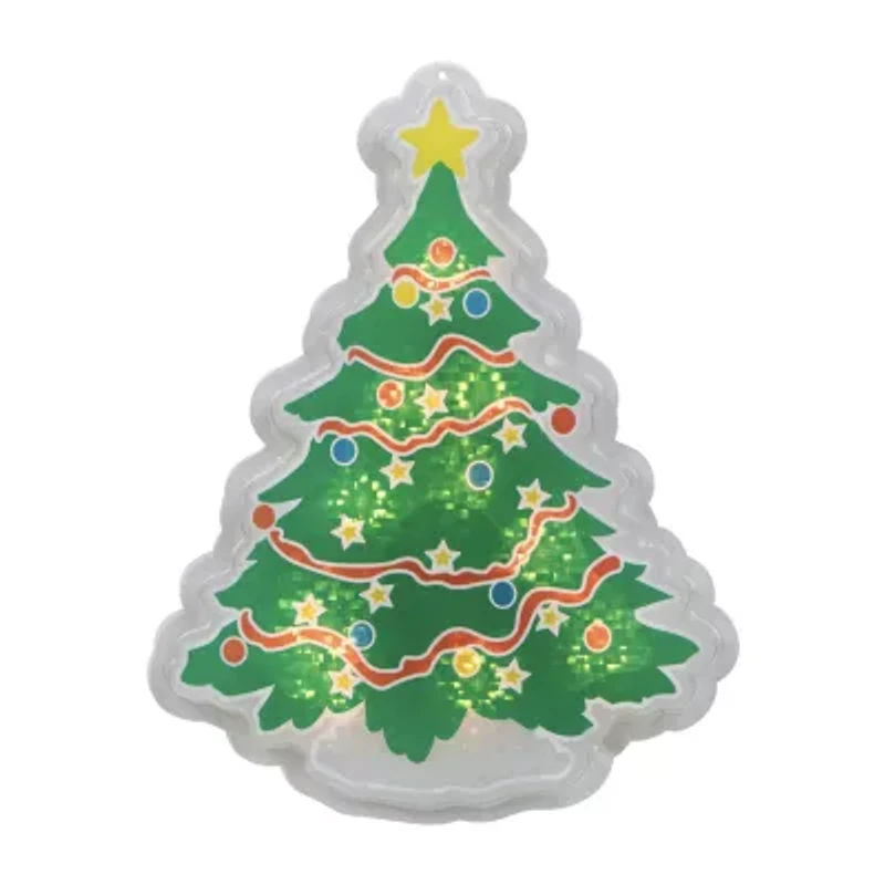 Northlight 12.5in Prelit Tree Christmas Window Decor