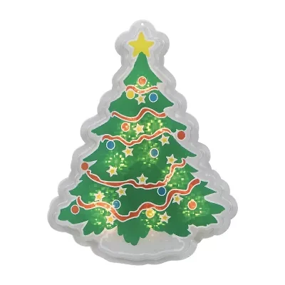 Northlight 12.5in Prelit Tree Christmas Window Decor