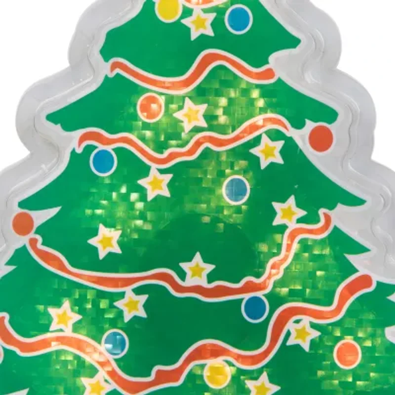 Northlight 12.5in Prelit Tree Christmas Window Decor