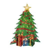 Northlight 22.5in  Tree With Presents Christmas Window Decor