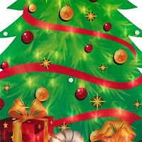 Northlight 22.5in  Tree With Presents Christmas Window Decor