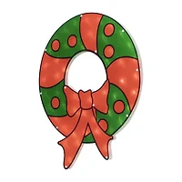 Northlight 23in Prelit Wreath Christmas Window Decor