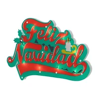 Northlight 18in Prelit Feliz Navidad Christmas Window Decor