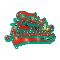 Northlight 18in Prelit Feliz Navidad Christmas Window Decor