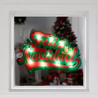 Northlight 18in Prelit Feliz Navidad Christmas Window Decor