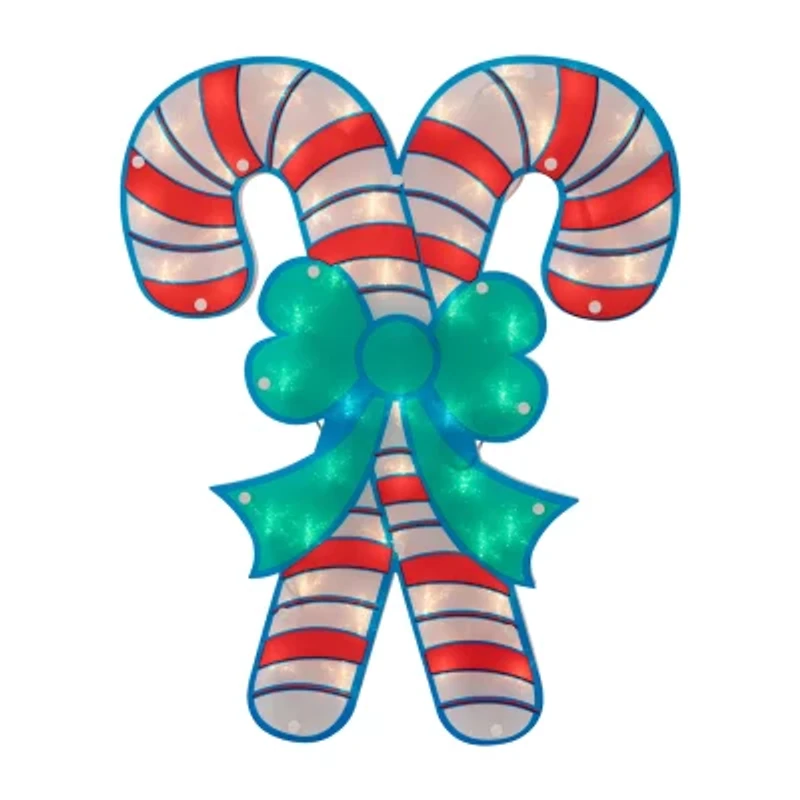 Northlight 18.5in Candy Cane Christmas Window Decor
