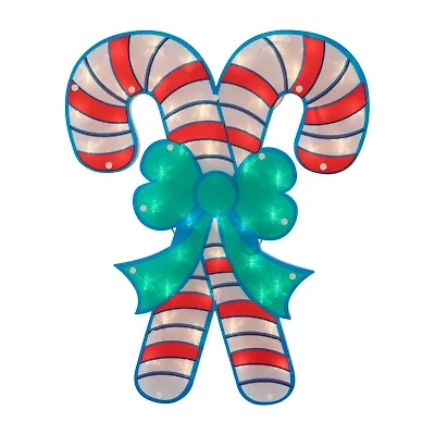 Northlight 18.5in Candy Cane Christmas Window Decor