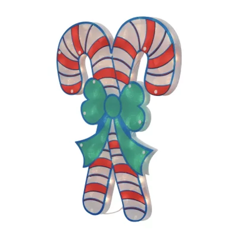 Northlight 18.5in Candy Cane Christmas Window Decor