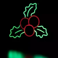 Northlight 12in Led Holly Berries Christmas Window Decor