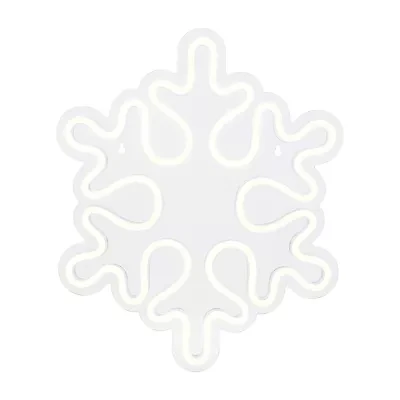 Northlight Neon Style Snowflake Christmas Window Decor