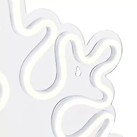Northlight Neon Style Snowflake Christmas Window Decor