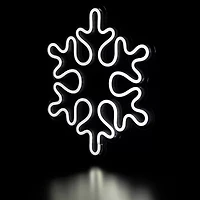 Northlight Neon Style Snowflake Christmas Window Decor