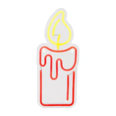 Northlight 12in Red Led Candle Christmas Window Decor