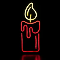 Northlight 12in Red Led Candle Christmas Window Decor