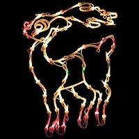 Northlight 18in Prelit Reindeer Christmas Window Decor