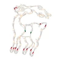 Northlight 18in Prelit Reindeer Christmas Window Decor