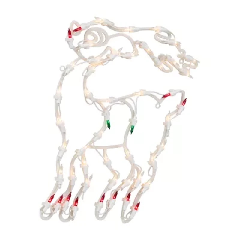 Northlight 18in Prelit Reindeer Christmas Window Decor