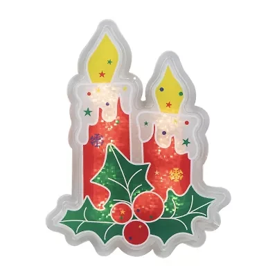 Northlight 12in Prelit Candle Christmas Window Decor