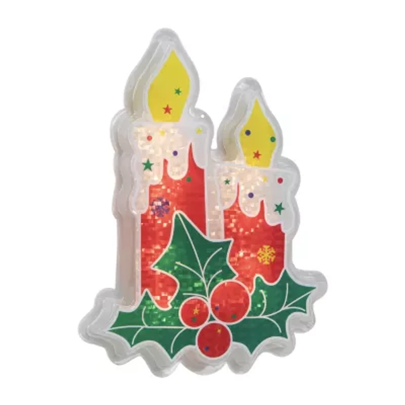 Northlight 12in Prelit Candle Christmas Window Decor