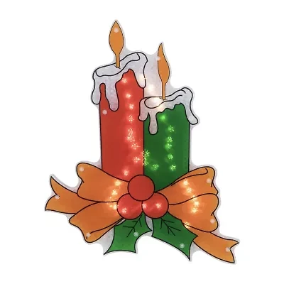 Northlight 17in Prelit Candle Christmas Window Decor