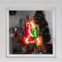 Northlight 17in Prelit Candle Christmas Window Decor