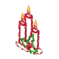 Northlight Lighted Candles Christmas Window Decor