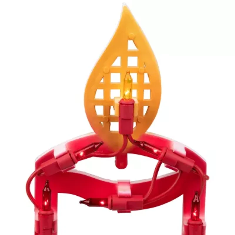 Northlight Lighted Candles Christmas Window Decor