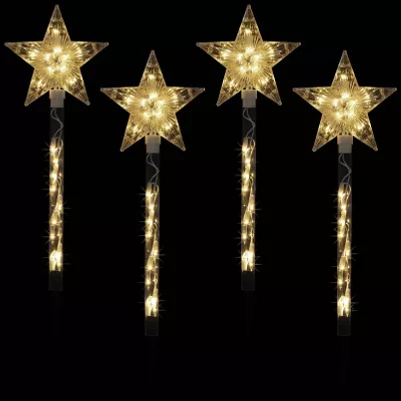 Northlight Lighted Star  Pathway Marker Christmas Yard Art