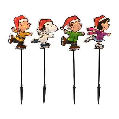 Northlight Pre-Lit Ice Skating Pathway Markers Christmas Yard Art