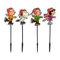 Northlight Pre-Lit Ice Skating Pathway Markers Christmas Yard Art