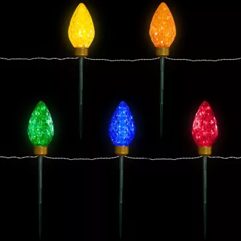 Northlight Led Pathway Marker Lawn Stakes Christmas Yard Art