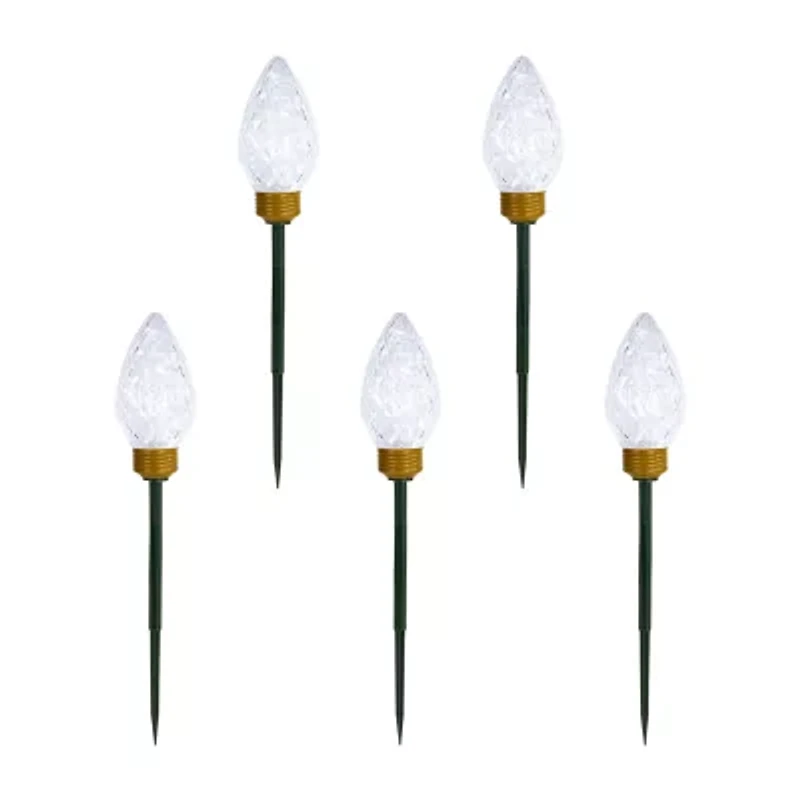 Northlight Led Clear Lights Pathway Marker Christmas Yard Art