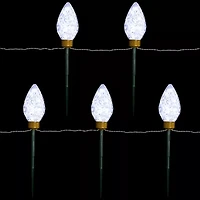 Northlight Led Clear Lights Pathway Marker Christmas Yard Art
