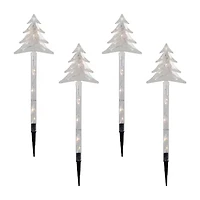 Northlight Lighted Tree Pathway Marker Christmas Yard Art