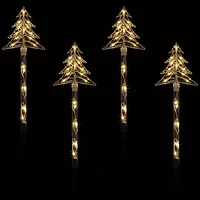 Northlight Lighted Tree Pathway Marker Christmas Yard Art