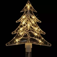 Northlight Lighted Tree Pathway Marker Christmas Yard Art