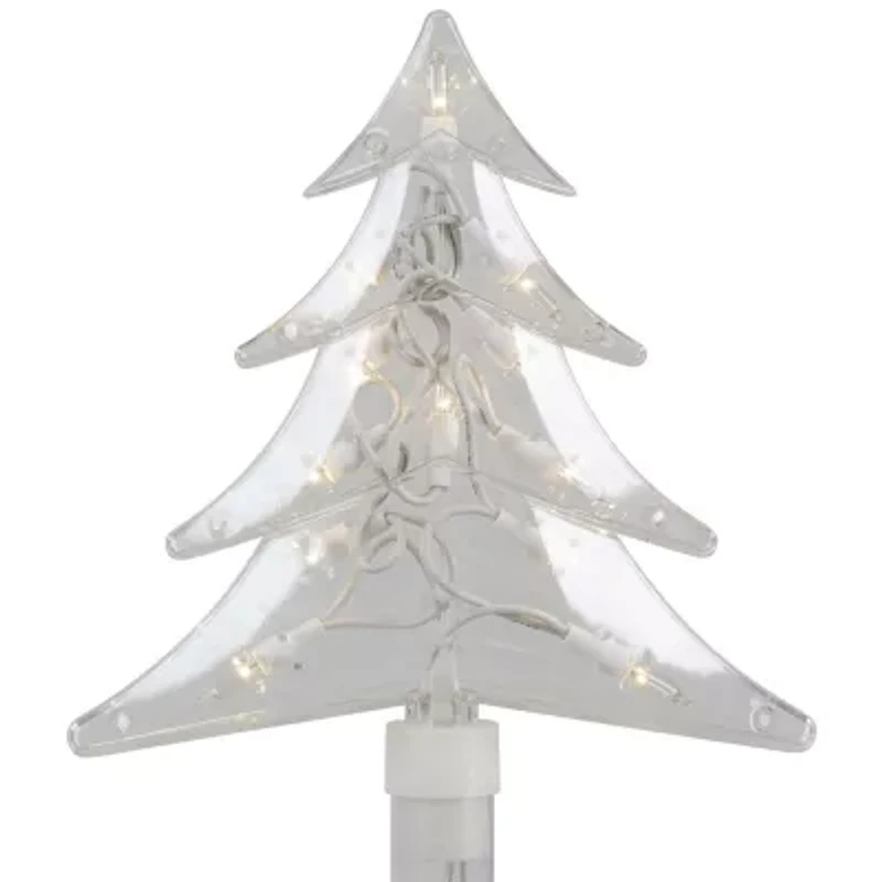 Northlight Lighted Tree Pathway Marker Christmas Yard Art