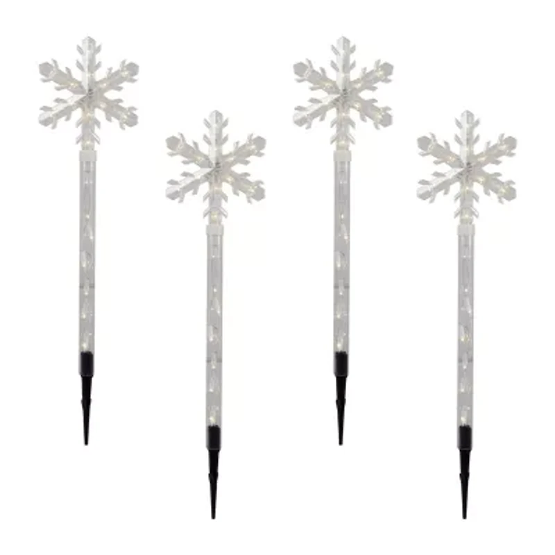 Northlight Snowflakes  Pathway Marker Christmas Yard Art