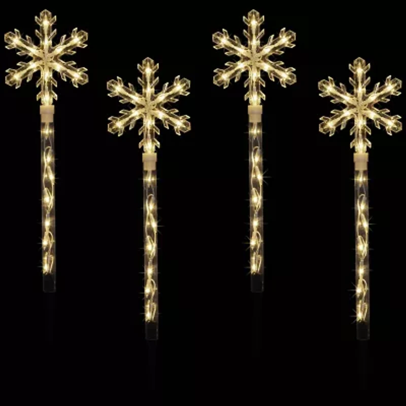 Northlight Snowflakes  Pathway Marker Christmas Yard Art