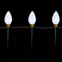 Northlight Led Jumbo  Bulb Pathway Marker Christmas Yard Art