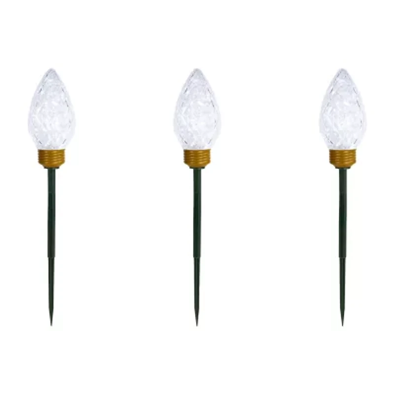 Northlight Led Jumbo  Bulb Pathway Marker Christmas Yard Art