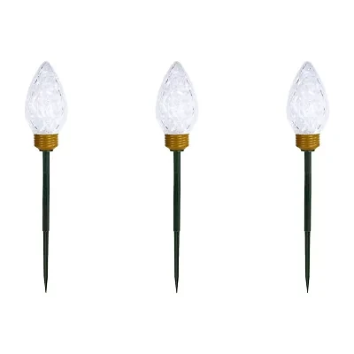 Northlight Led Jumbo  Bulb Pathway Marker Christmas Yard Art