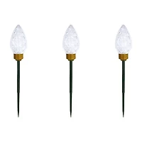 Northlight Led Jumbo  Bulb Pathway Marker Christmas Yard Art