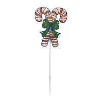 Northlight Lighted Candy Cane Pathway Markers Christmas Yard Art