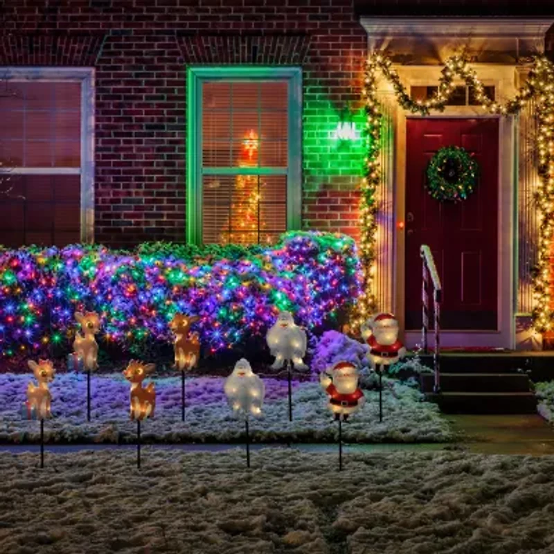 Northlight Rudolph And Friends Pathway Markers Christmas Yard Art