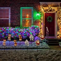 Northlight Rudolph And Friends Pathway Markers Christmas Yard Art