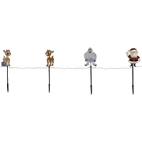 Northlight Rudolph And Friends Pathway Markers Christmas Yard Art