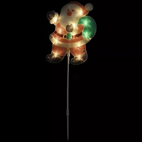 Northlight Lighted Santa Claus Pathway Markers Christmas Yard Art